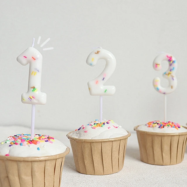 1 Vela De Bolo De Aniversário De Desenho Animado Colorido Para Decoração De  Festa De Aniversário