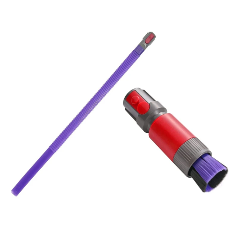 Vacuum Attachment Traceless Dust Brush Flexible Crevice Tool For Crevice & Car Detailing For Dyson V7 V8 V10 V11 V15
