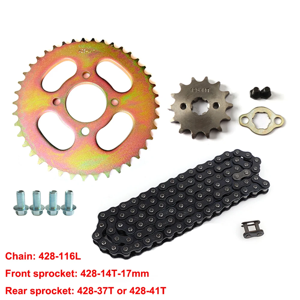 420/428 12T 17mm Front Chain Sprocket For 50 70 90 110cc 125cc Pit Dirt Bike ATV