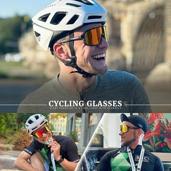 SCVCN New Cycling Glasses Sport Sunglasses MTB BMX Men Women Running Driving Fishing Golf Bicycle Goggles 2