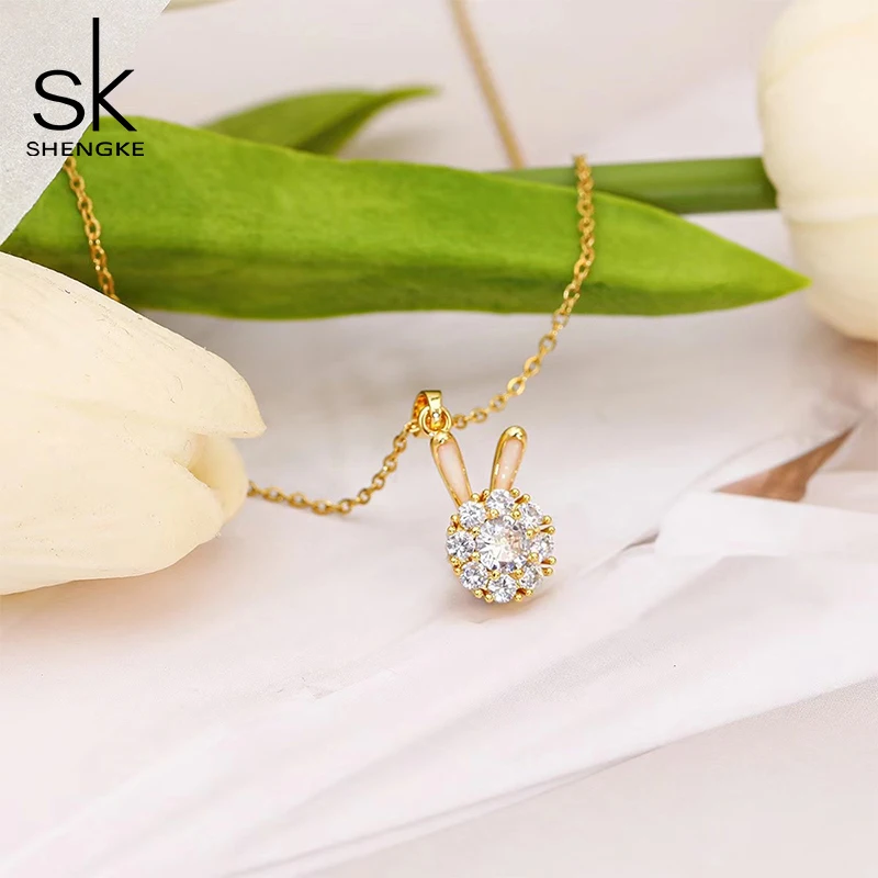 Shengke Women Watches Fashion Geneva Design Ladies Luxury Necklace Rectangle Quartz Wristwatches Luxury Gifts For Women Clock