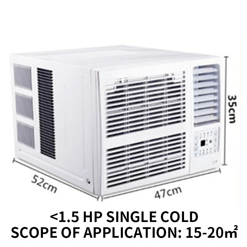 Window Air Conditioner Window-Mounted Portable Refrigeration Air Conditioners Cold 24-hour Timer Remote Control Room Cooler 4