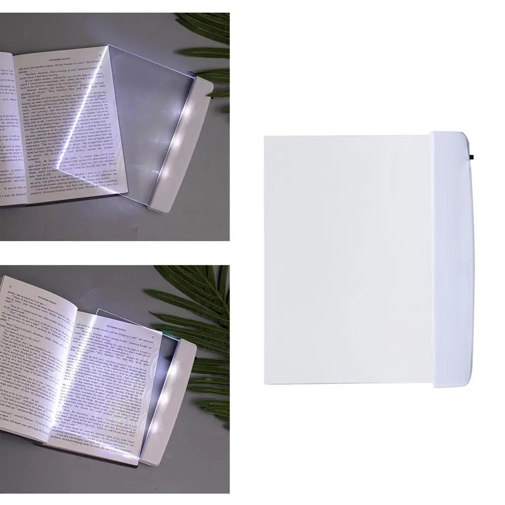 Book Light LED Light Mini LED Light Student LED Book Light Lightweight Eye Protection Flat Plate Panel Bookmark Lights Reading Lamp