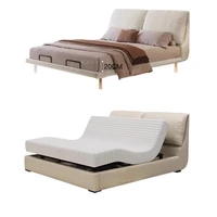 Lits électriques pour chambre à coucher, Support de jambes, Dressing, cadre français, têtes de lit, Double salon, accessoires pour maison matrimoniale 6