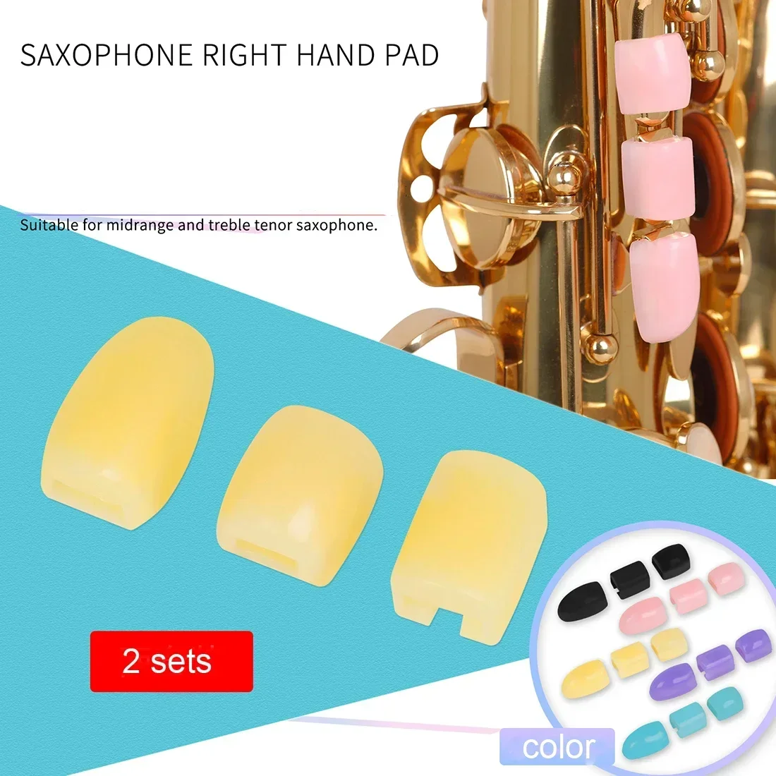 3-in-1 Saxofoon Sax Accessoires Kit Sax Mute, Mond - 6