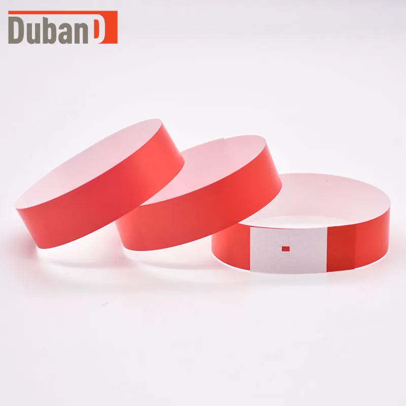 100PCS Disposable bracelet, synthetic paper wristband, men's and women's size universal bracelet, colorful wrist strap without