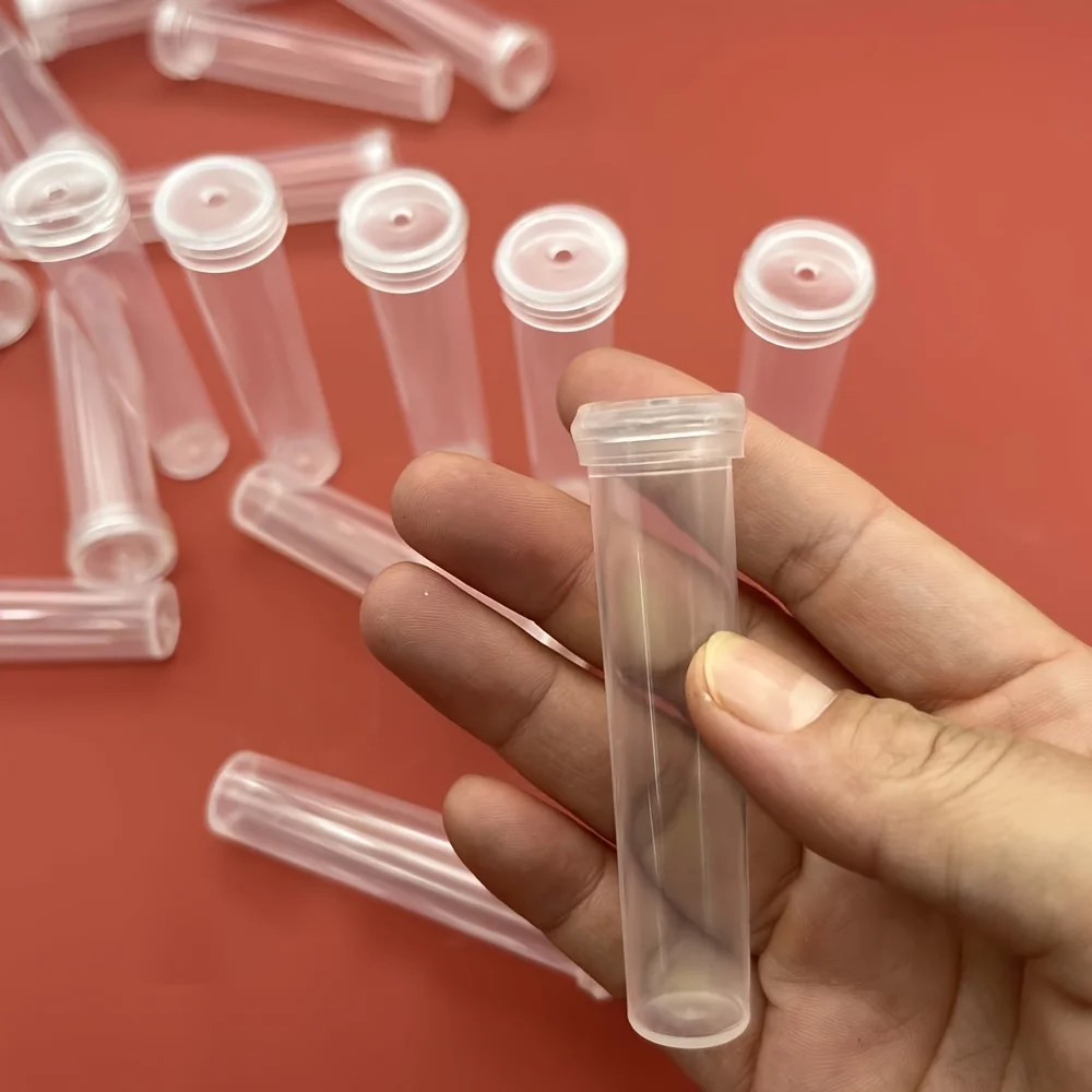 5/10/20Pcs Plastic Flower Nutrition Tube With Cap Fresh Flower Water Storage Tube Plant Fresh-keeping Culture Small Tubes