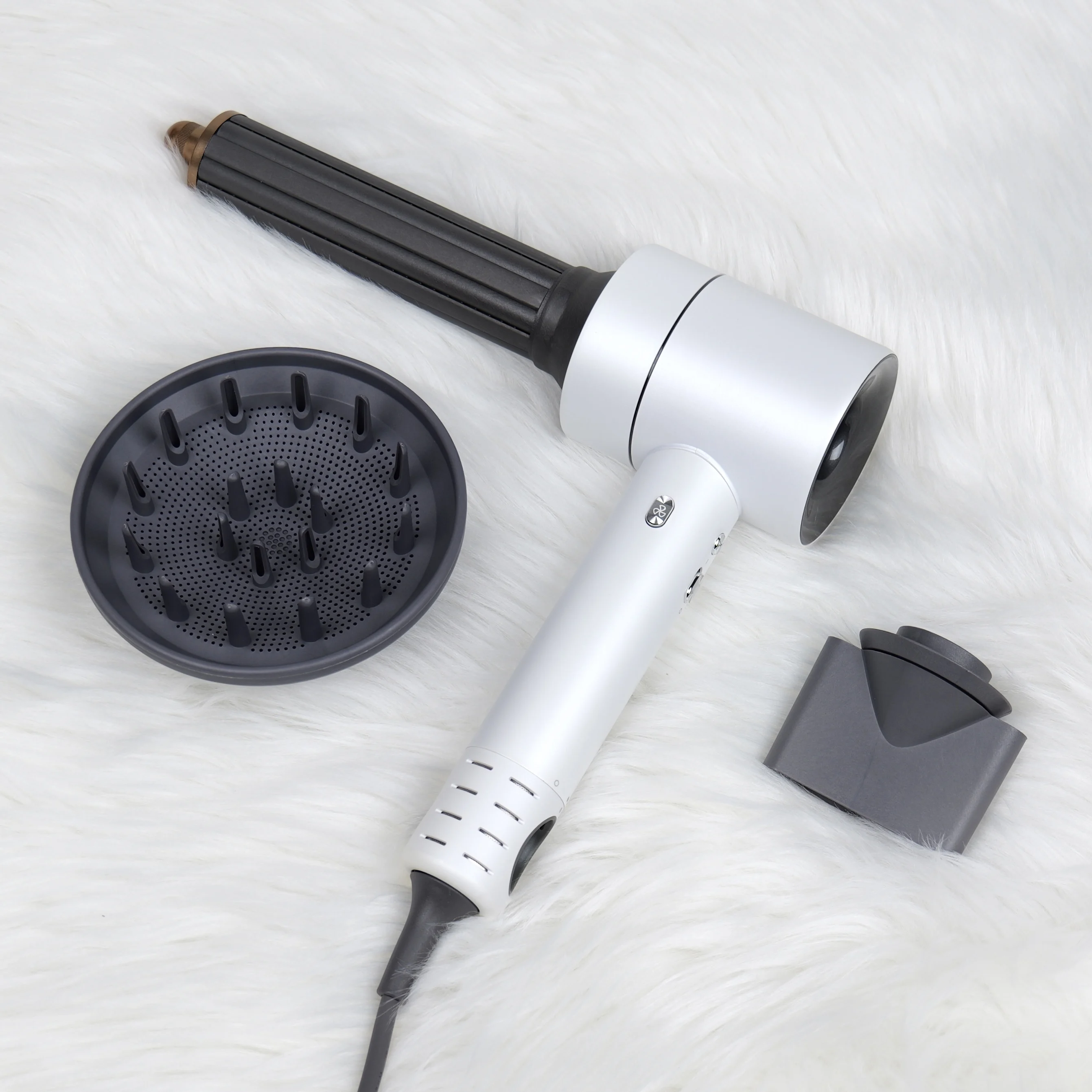 High Speed Hair Dryer Curler 220V Fast Dry With Hair Curling Nozzle Professional Styling Hairdryer For Hair With Curling Suit 6