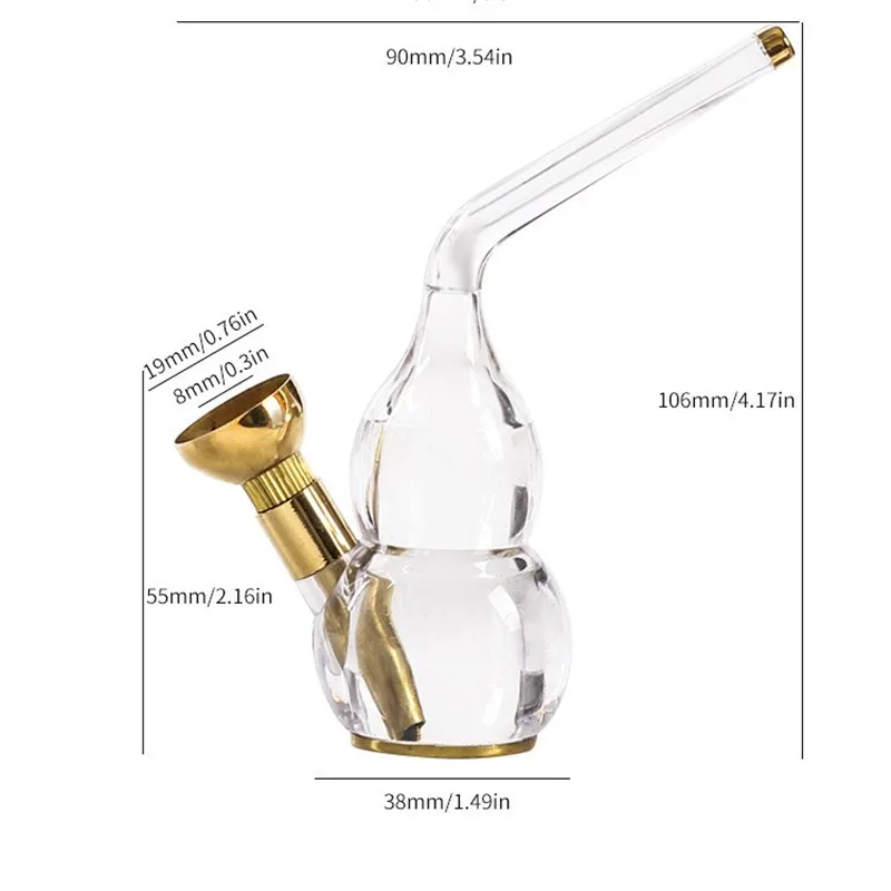 Dual Cigarette Tobacco Smoking Pipe Water Filter Hookah