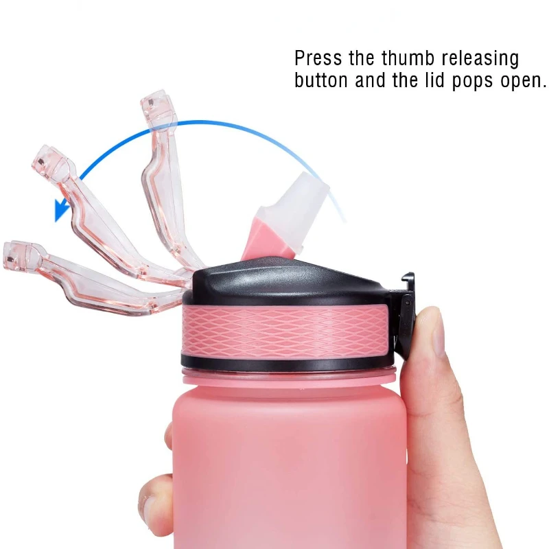 DNkitch Silicone Motivational Water Bottle Boys & Girls for GYM