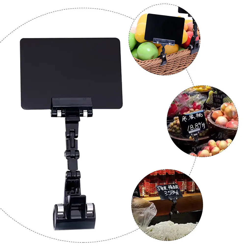 1Pcs 과일 가격표 홀더 프리미엄 소재 경량 휴대용 광고 클립 적합한 상점 레스토랑 슈퍼마켓 디스플레이