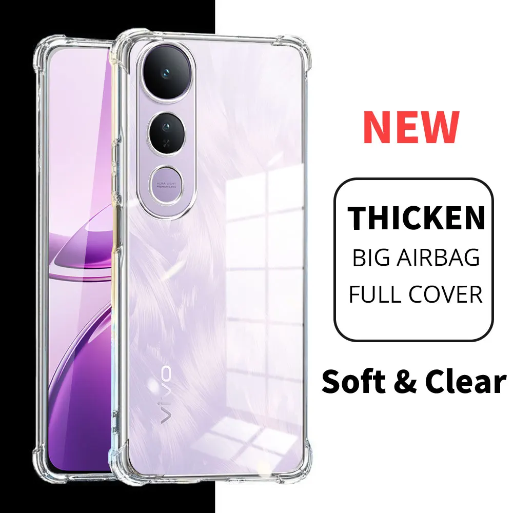 Enhanced Shockproof Clear Phone Case - Soft Silicone Protective Cover