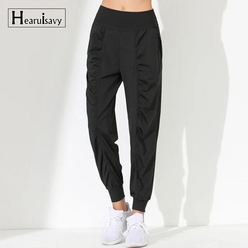 

Women Sports Joggers Gym Adjustable Running Loose Pants Quick Dry Breathable Fitness Wide Leg Pants Outdoor Workout Yoga Pants