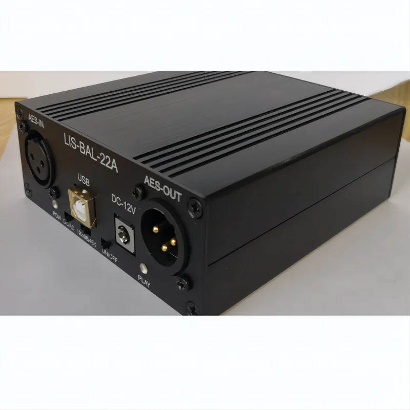 

Upgraded Version USB Balance Differential Measurement Recording Sound Card 192K Capture Card XLR Cannon AES Mixer