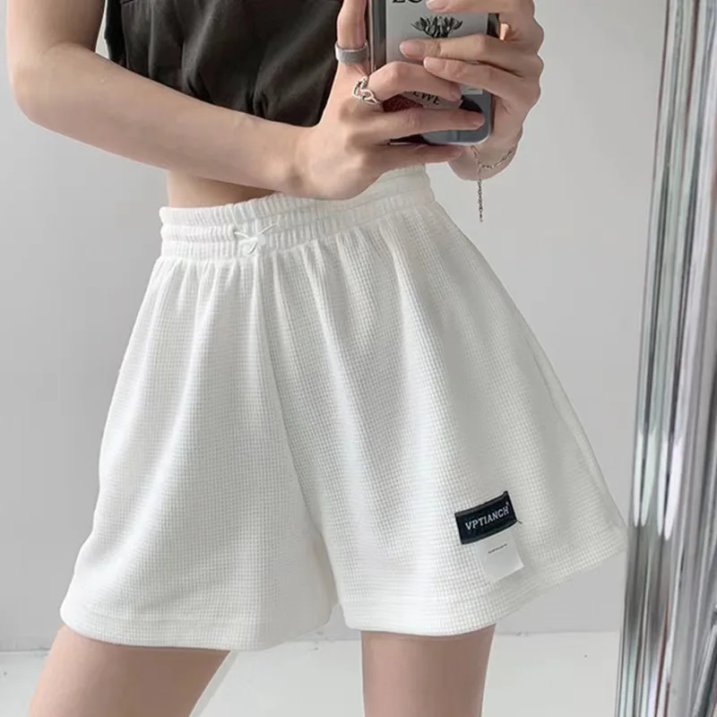 Women's Hot Sports Pants Casual High Waist Loose Shorts with Pockets