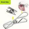 1pc Sock Drying Rack With 30 Hooks, Stainless Steel Rotatable Hanger, Windproof Drip Hanger, Foldable Sock Hanger 5