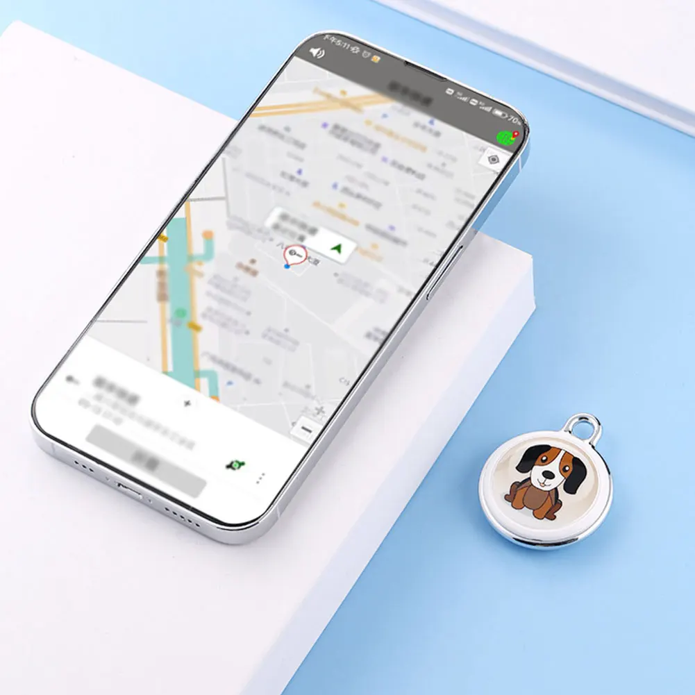 Smart Locator Bluetooth-compatible Real-time Tracking Dog Cat Collar Find Device Real-Time Global Location Tracker for Dogs Cats
