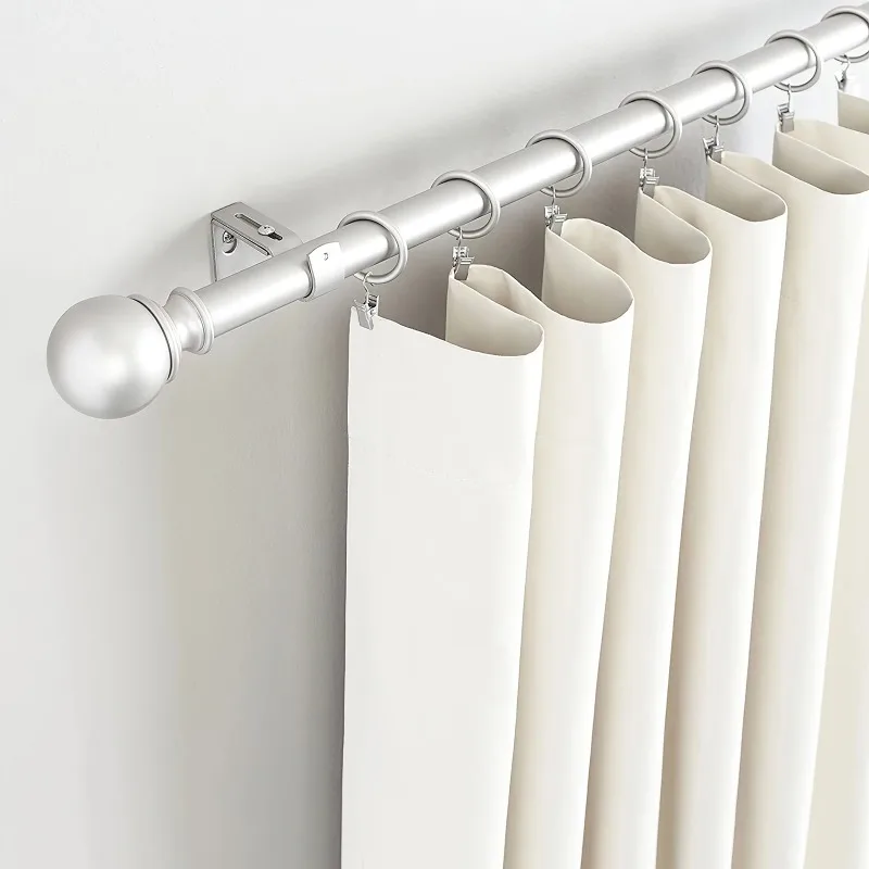Curtain Rod Curtain Track Bracket 2pcs Heavy Duty Curtain Rod Bracket Practical Bracket Hang Curtain Rod Holders Tap Right Into Window Frame