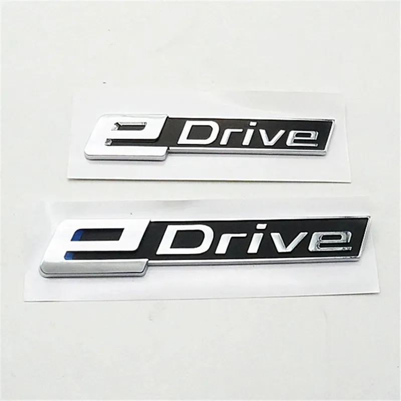 3D ABS eDrive 엠블럼 자동차 측면 펜더 스티커 (X1 X3 X5 X6 X7 i8 i3 e 후면 테일 레터 배지 트렁크 로고) 드라이브 액세서리