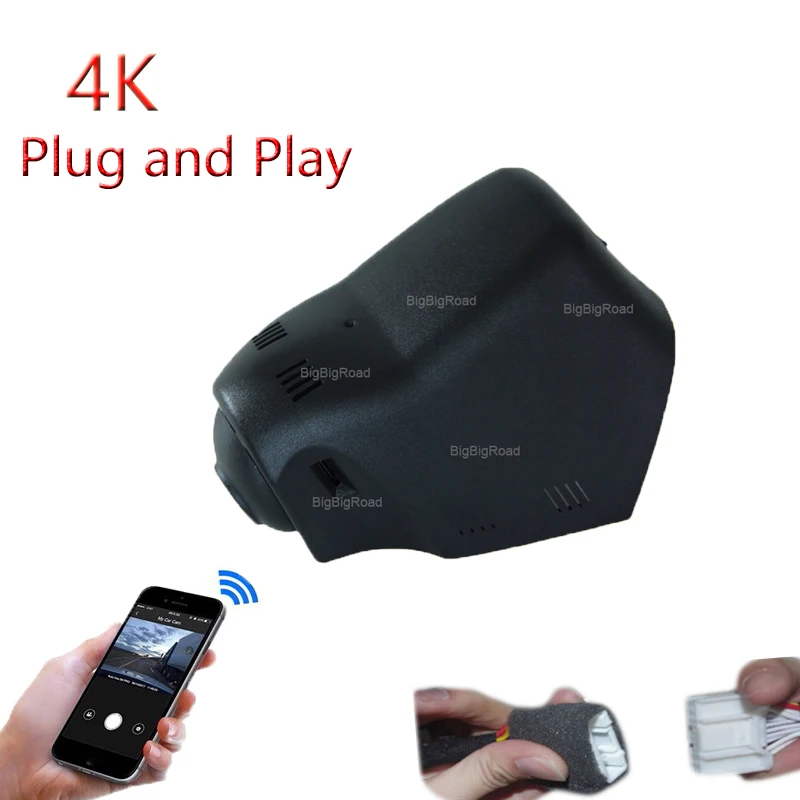 

4K Plug And Play Car Wifi DVR Dash Cam Video Recorder For Land Rover Range Rover Sport Evoque 2016 2017 2018 2019 2020 2021
