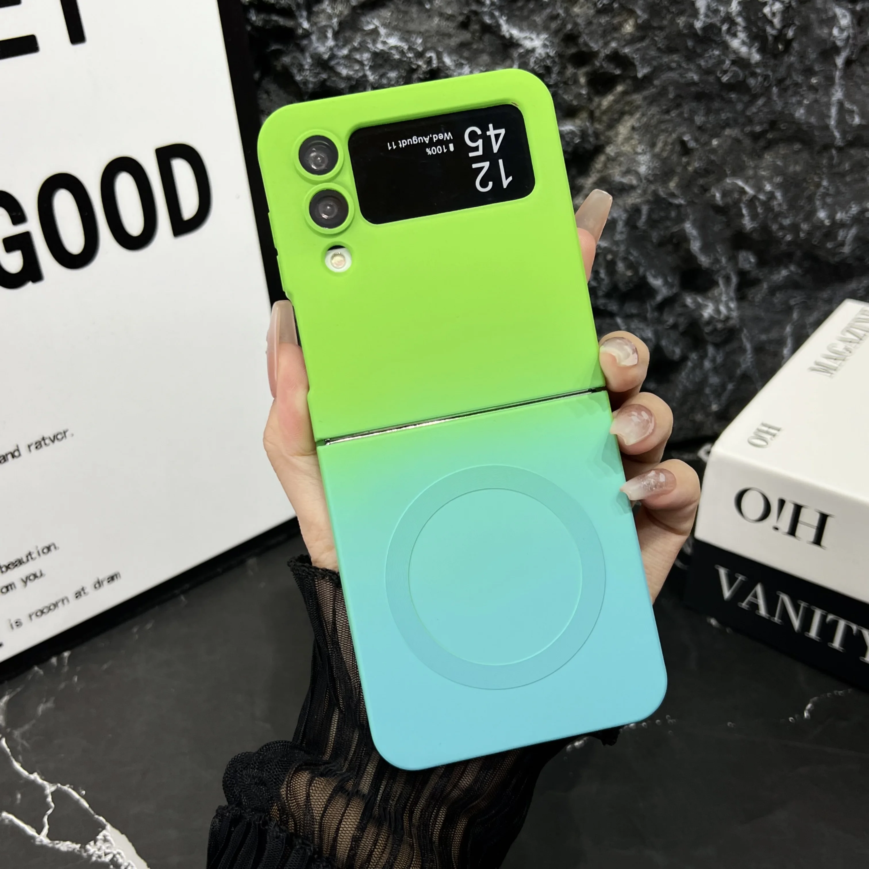 Gradient Silicone Soft Magnetic Phone Case - Protective Cover