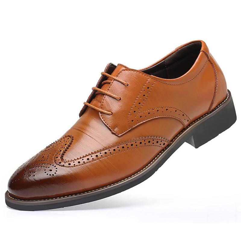 Zapatos de vestir de charol para hombre, calzado de lujo a la moda para novio, boda, estilo italiano, Oxford, trabajo, novedad|Zapatos oxford| -