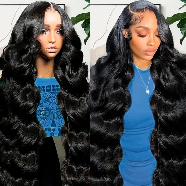 30 Inches Body Wave Lace Wig 13x4 Transparent Lace Front Human Hair Wigs 250 Density 13x6 Body Wave Lace Frontal Wig