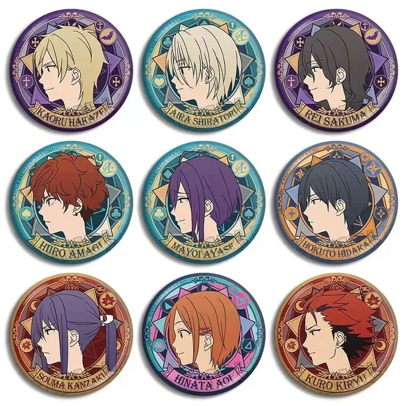 

Женская эмалированная брошь с подвеской в виде звезд