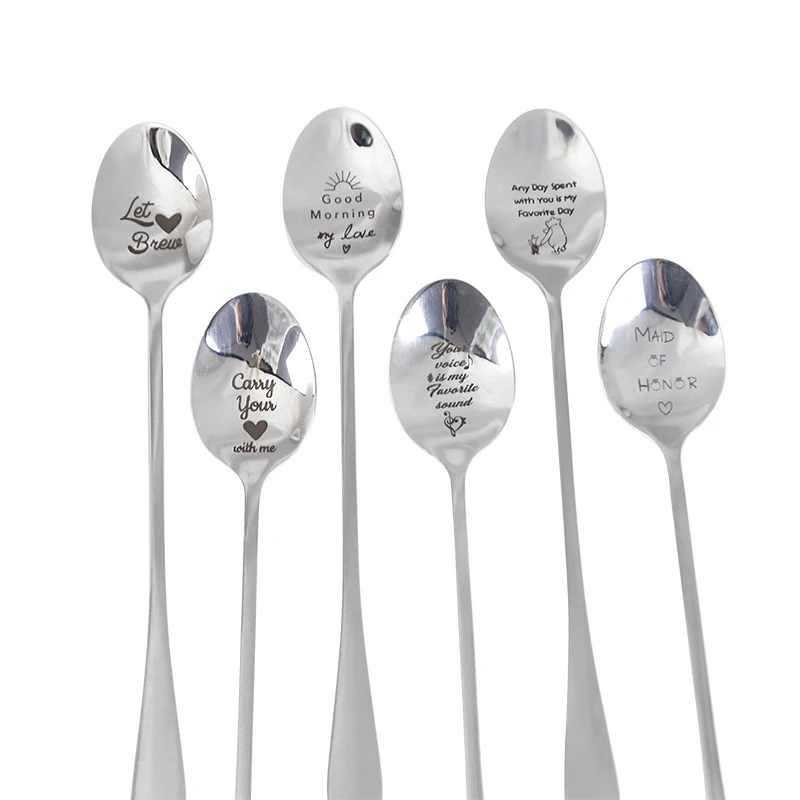 1 Stück „I Love You“, Jahrestag, Valentinstag, Geschenk für Freund, Freundin, Edelstahl, Löffel, Geburtstag, Hochzeit, Geschenke