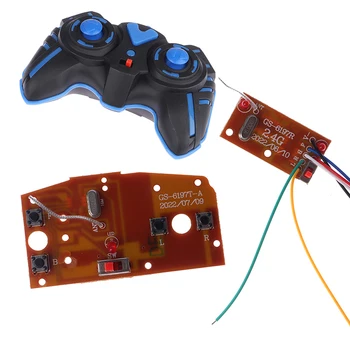 1Set 2.4G 4CH RC Auto Circuito di Controllo Remoto PCB Trasmettitore E Ricevitore Parte Della Scheda Con Antenna Sistema Radio RC Accessori Auto