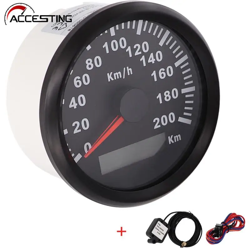 New 85mm Gps Speedometer 200kmh Speed Gauge Odometer Atv Utv Motorcycle