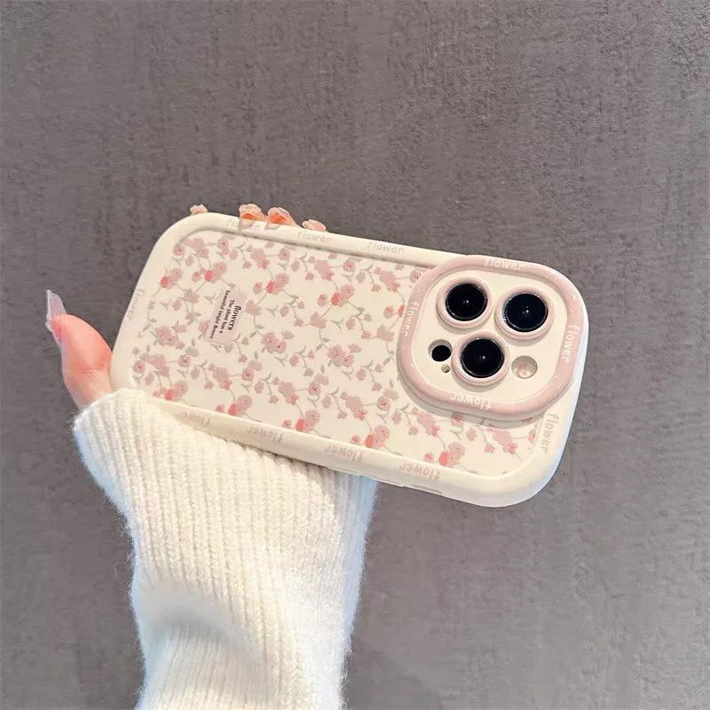 Flower Bow Y2K Red Cherry Design Phone Case Cover