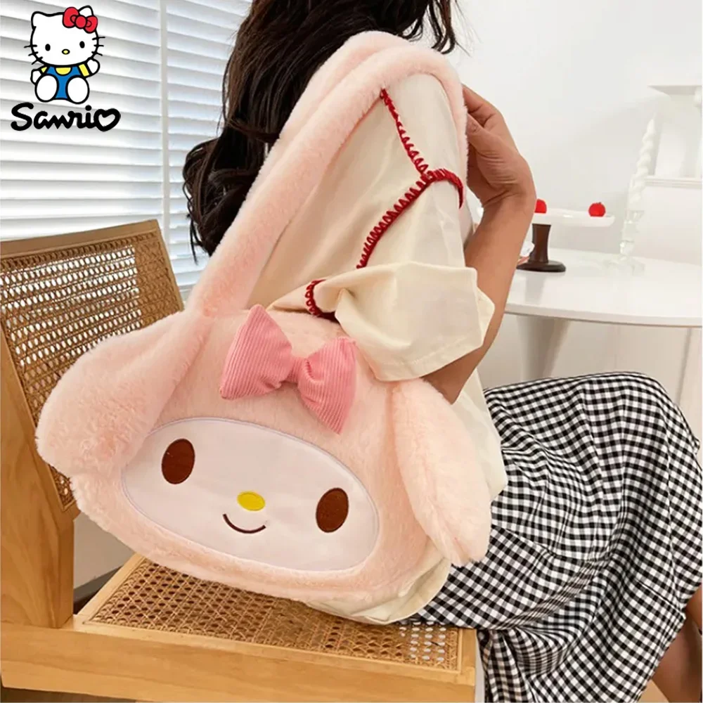 Plushies Sanrio Shoulder Bag Plush Kuromi Handbag My Melody