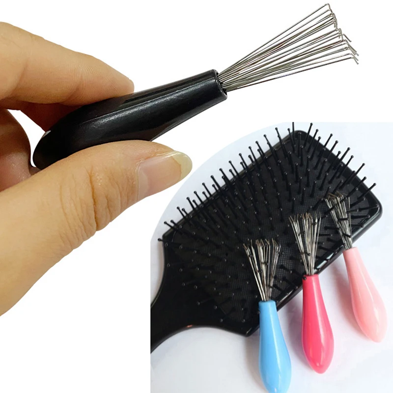 2Pcs Comb Hair Brush Cleaner Cleaning Remover Embedded Plastic Comb Cleaner  Tool