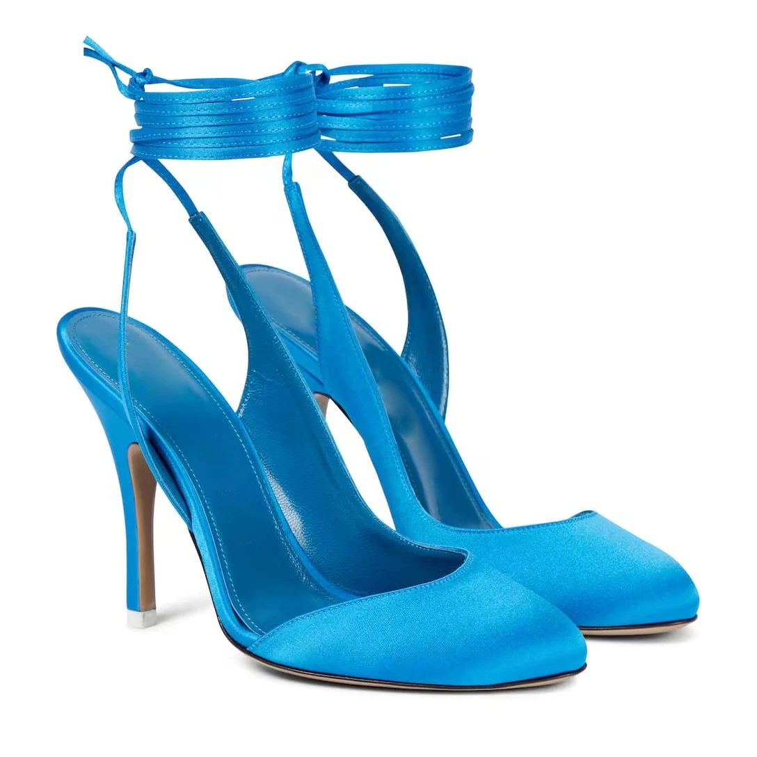 

2023 New spring and summer personality design sexy catwalk high-heeled shoes women's strappy stiletto sandals