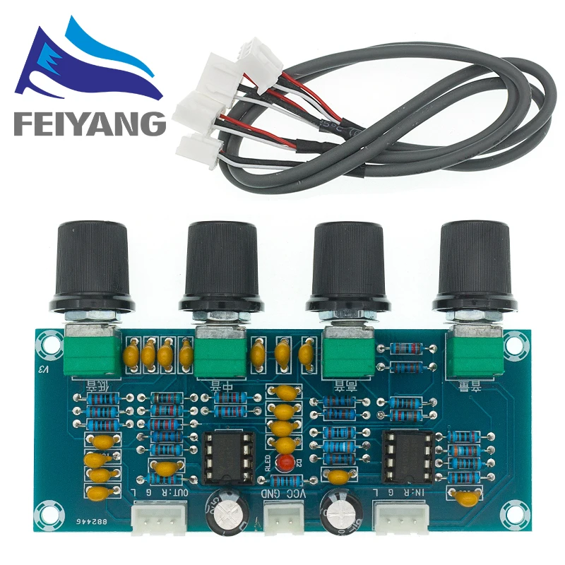 XH-A901 NE5532 Tone Board Vorverstärker Vorverstärker Mit Höhen Bass Lautstärkeregler Vorverstärker Tone Controller Für Verstärkerplatine – Detail 5