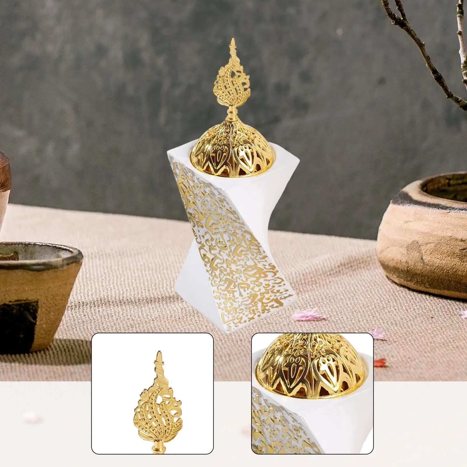 Incense Burner Stand Accent Room Home Fragrance Desktop Gift Meditation Censer for Festivals Dining Room Holidays Party Hotel