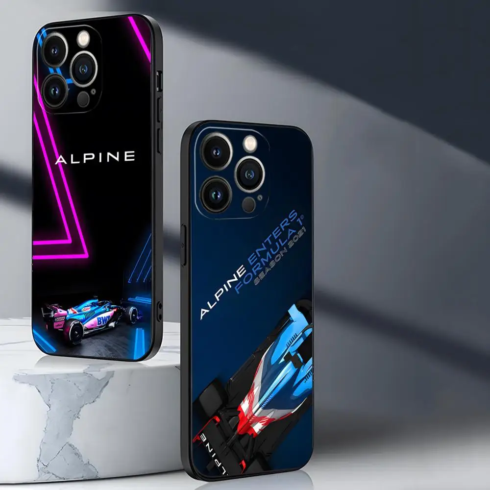 Custodia Per Telefono Cool A-Alpine Logo Per Iphone 15 11 Pro Max 12 Mini 13 14 Xr Xs 6 6S 8 7 Plus Cover Morbida In Silicone
