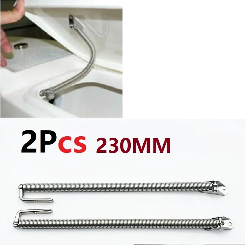 2pcs Boat Accessories Marine Hatch Spring Lid Support Stainless Steel For Boat Yacht Hatches Doors Table Leaves Motor Boxes for can am defender bed hinges aluminum 2pcs support pivot for can am defender hd8 hd10 hd5 max commander 1000r utv accessories