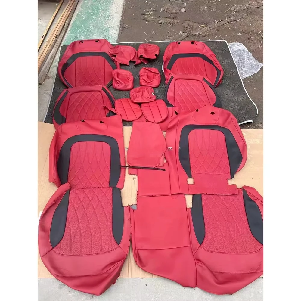 GSY 공장 도매 G300 G350 G500 G550 G63 맞춤형 나파 가죽 에어로 시트 시트 커버 교체 상용차 시트