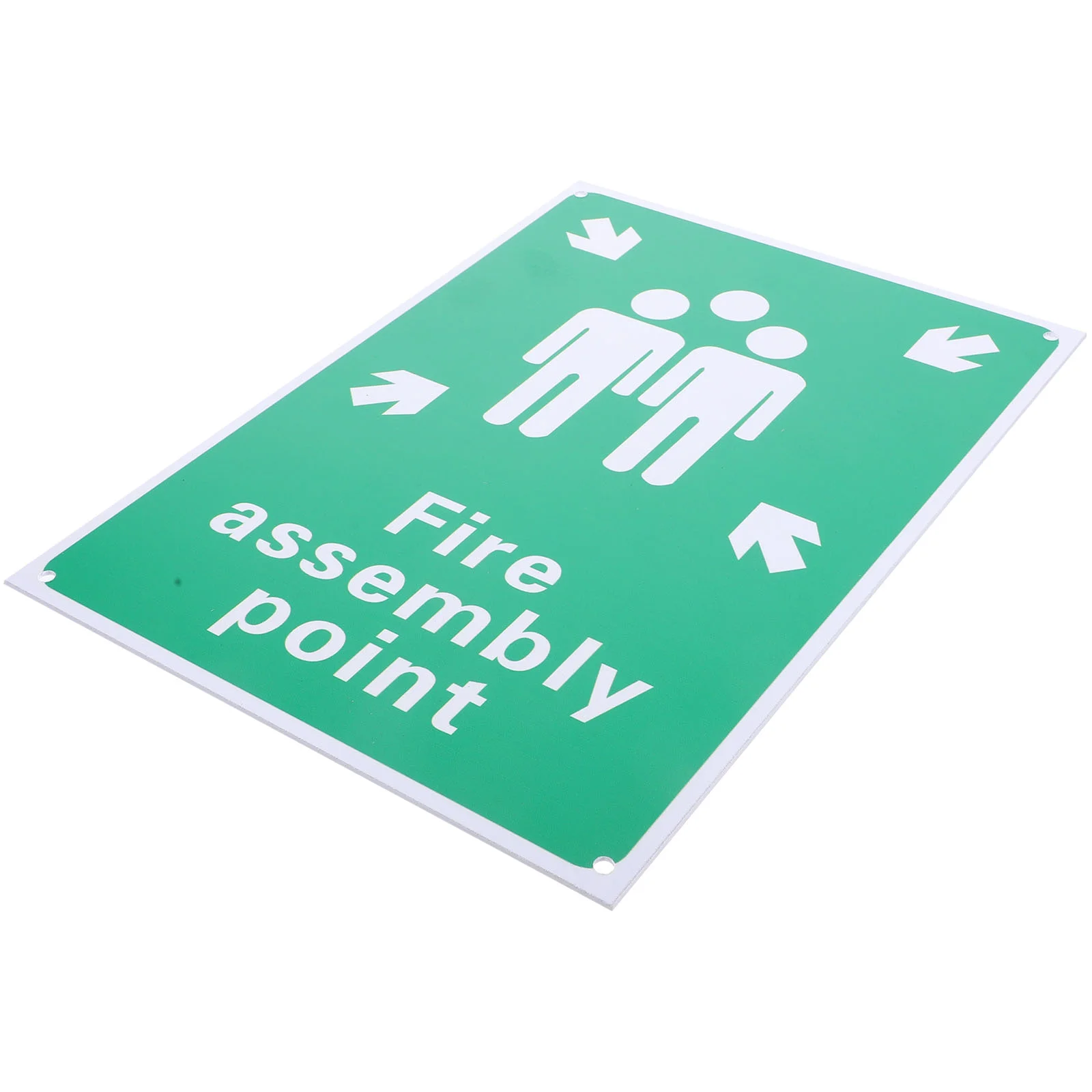 

Fire Assembly Point Sign Aluminum Emergency Sign with Symbol and Text for Park Garden