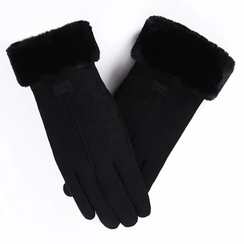 Women Full Finger Gloves 1/2 Pcs Autumn Winter