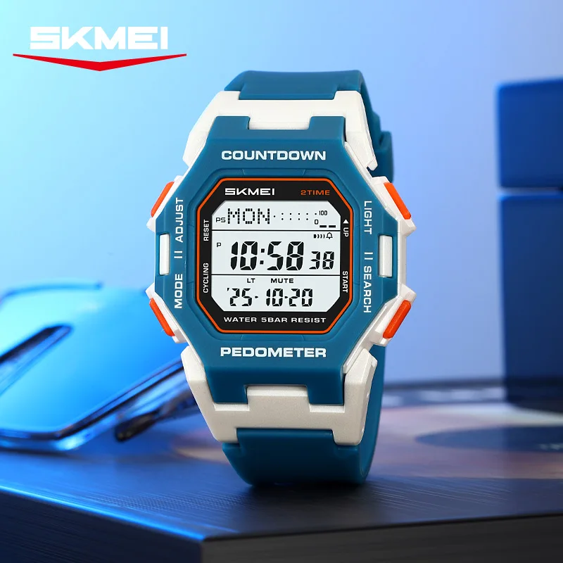 นาฬิกาดิจิตอล SKMEI ฟังก์ชั่นครบ หน้าปัดเรืองแสง สำหรับผู้ชาย