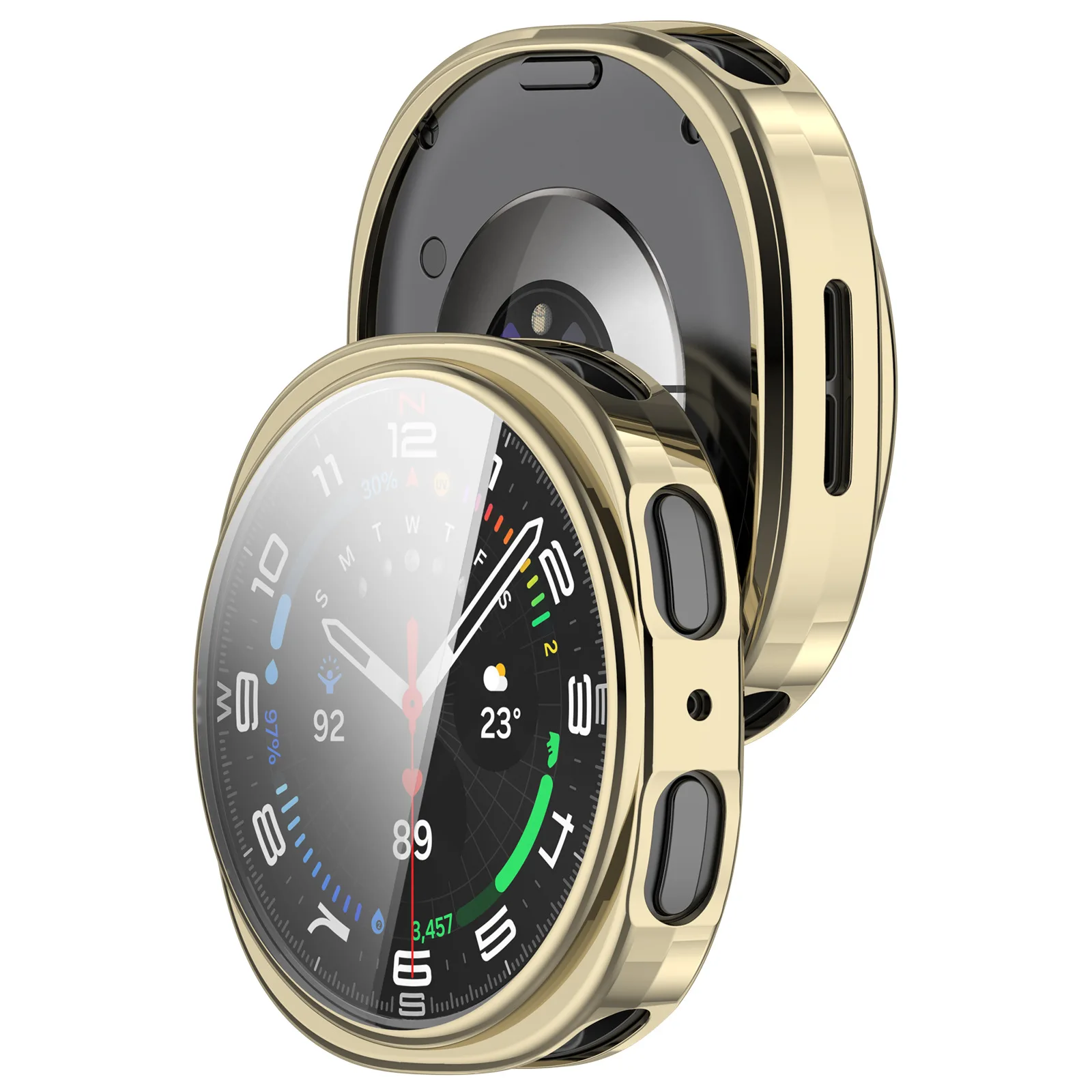 Electroplated Soft Rubber Watch Case