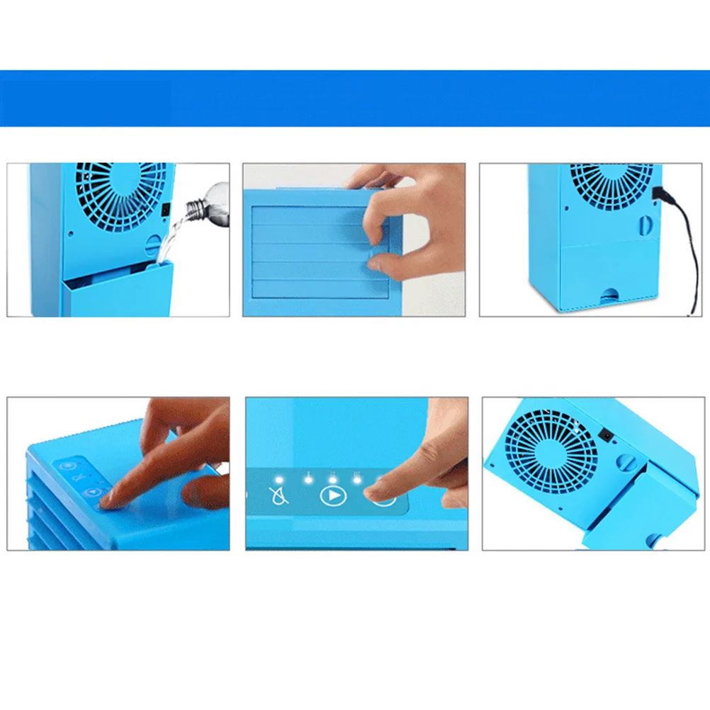 Mini Air Humidifier Electric Cooling Fan US 420ml Capacity Portable Room Humidifier Relieves Dry Cough Nasal