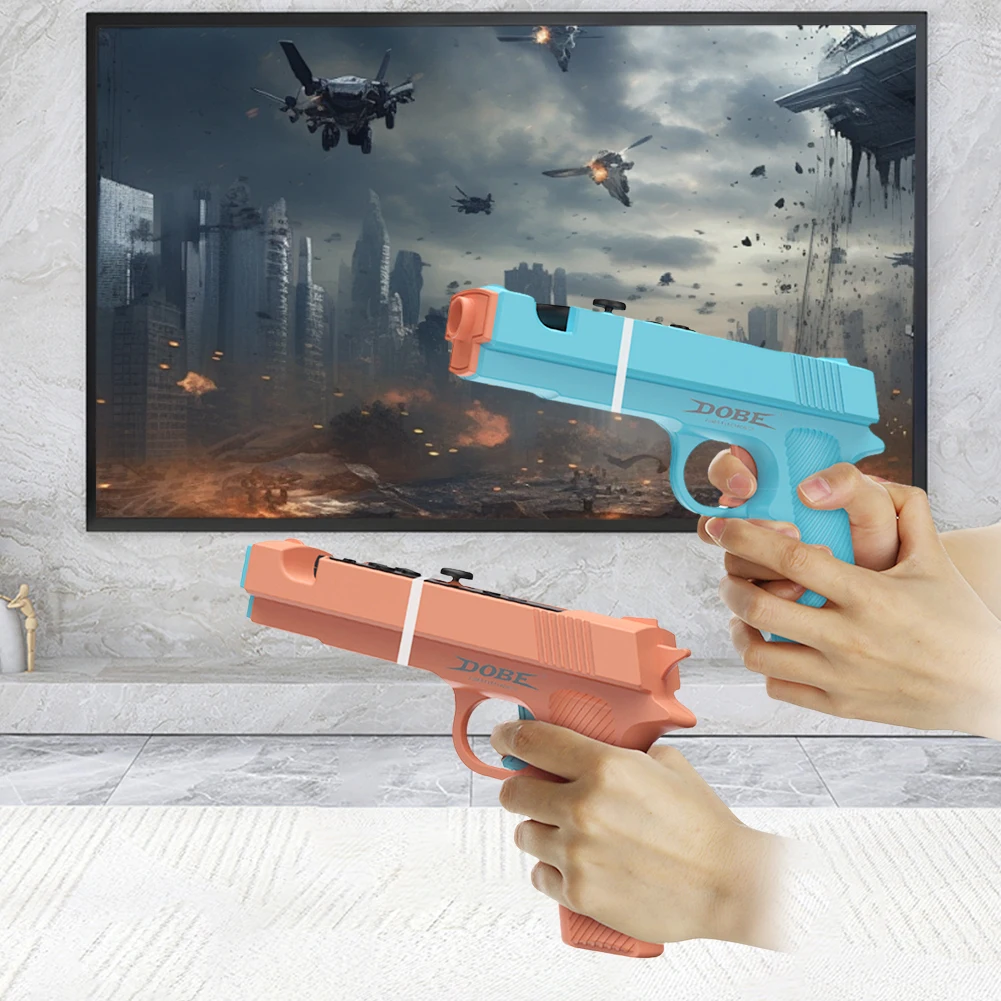 Shooting Game Gun Controller for Switch 2 Joy-Con Game Gun ABS Shooting Gunstock Grip Game Gun Shape Handgrip Game Accessories