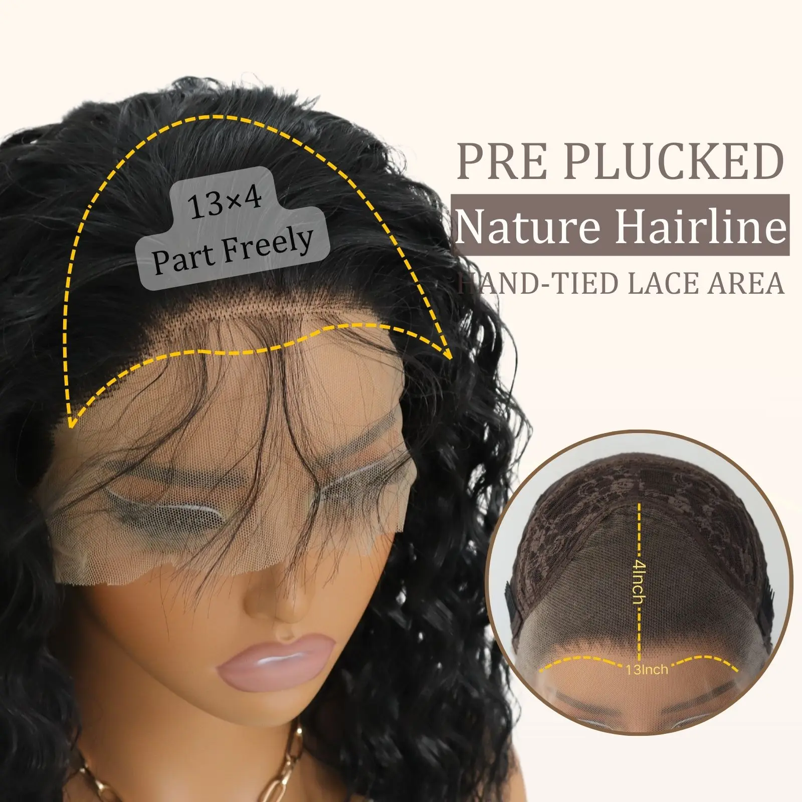 Short Curly Bob Lace Front Synthetic Wigs Black Short Curly 13x4 Lace Front Wig Pre Plucked Natual Hairline Wig14 Inch