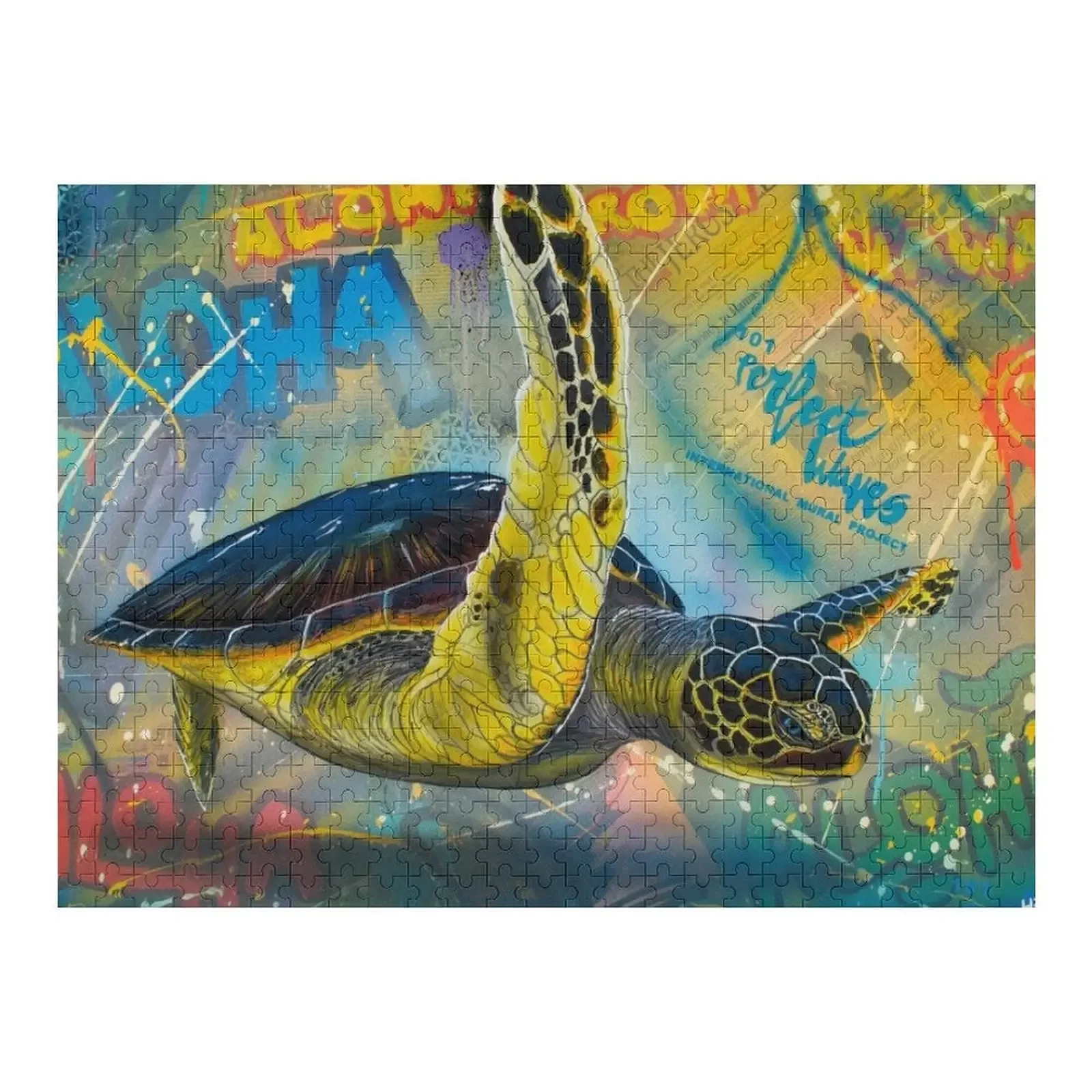

Aloha Honu - Street Art Jigsaw Puzzle Christmas Toys Custom Kids Toy Personalized Personalized Photo Gift Baby Toy Puzzle