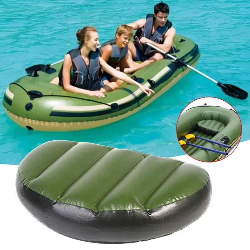 PVC Portable Inflatable Seat Air Cushion Durable Outdoor Fishing Boat Kayak Cushion Soft Non-slip Stable Kayak Boat Seat