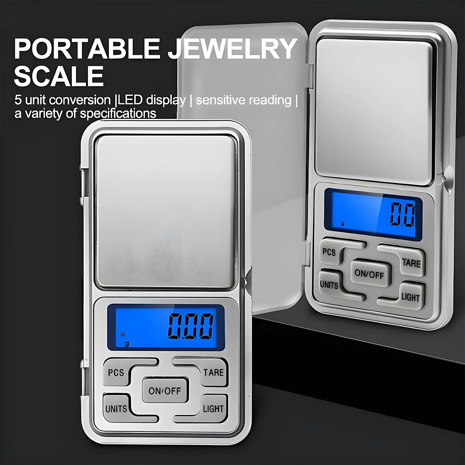 Portable Jewelry Scales Digital Pocket Mini Scale for Diamond Kitchen